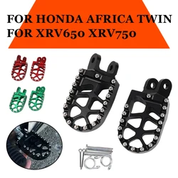 Motorcycle CNC Foot Pegs Rests Footrest Footpeg Pedals For HONDA AFRICA TWIN XRV 650 XRV 750 XRV650 XRV750 650XRV 750XRV 1990