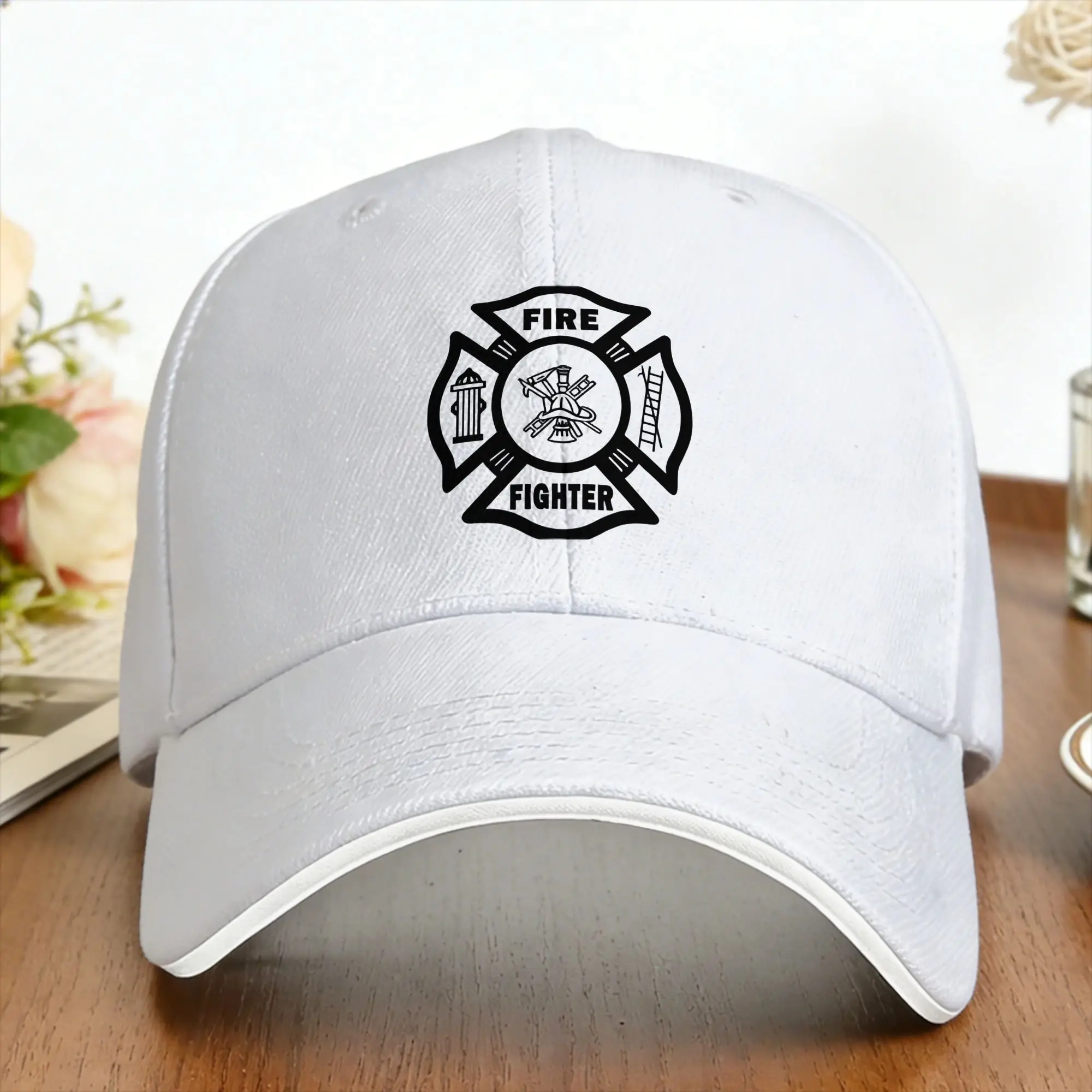 Fire Fighter Rescue Firefighter Baseball Cap  Unisex Design Hip Hop Hats Summer Fashion Running Hippie Baseball Caps