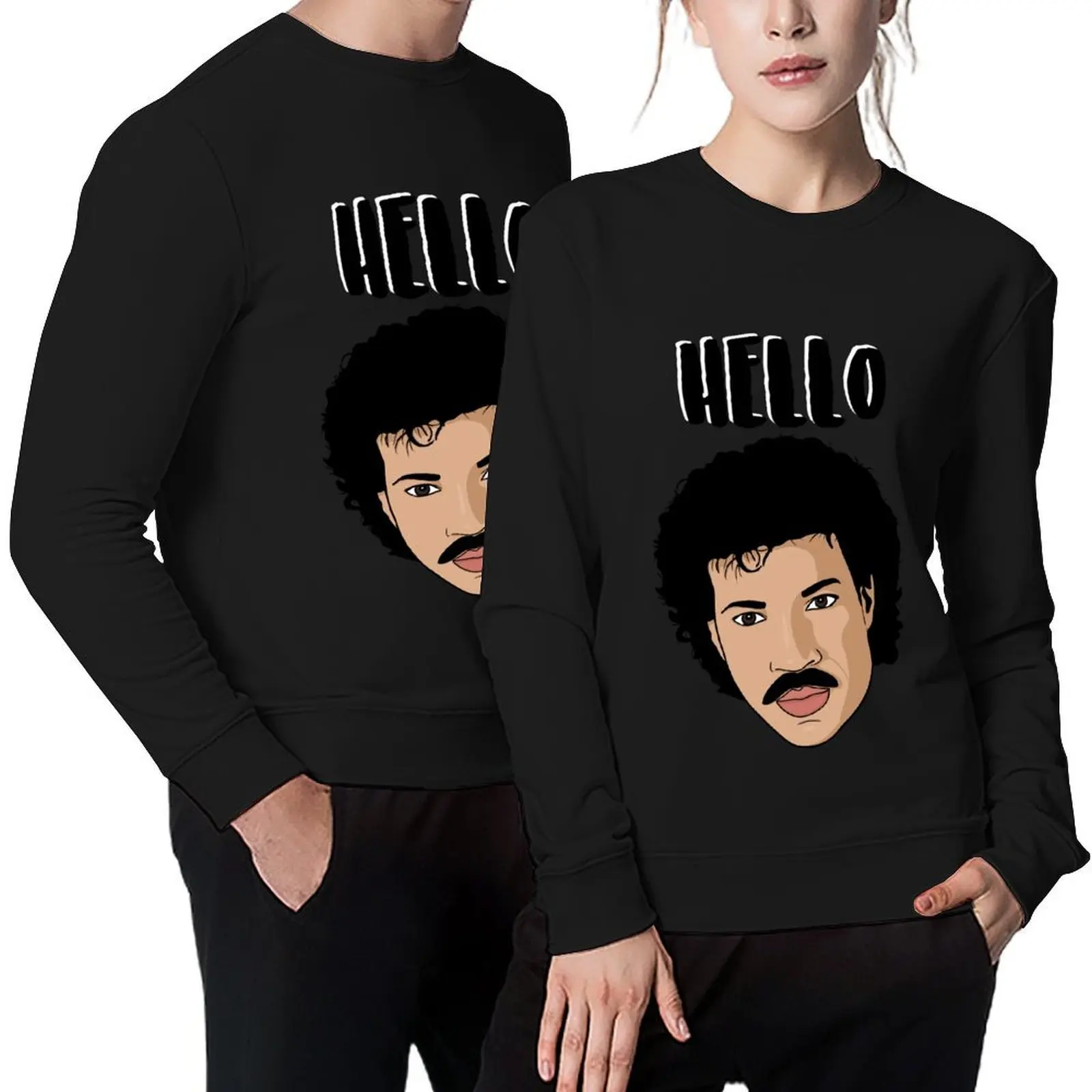 

Hello, Happy Birthday - Lionel Richie Birthday Card Pullover autumn clothes men wear hooded sweatshirt for men