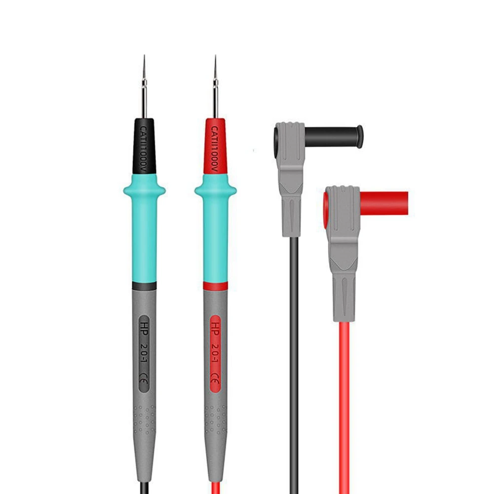 A60F-Multimeter Test Leads Silicone Line 1000V 20A Needle-Tip Probe Tester Multimeter Cable