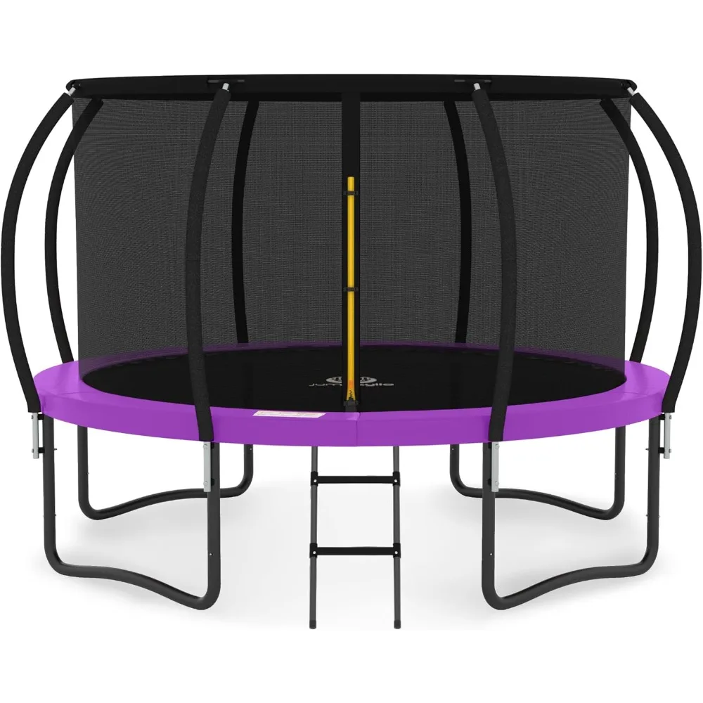 

Trampoline 8FT 14FT 16FT Trampoline with Enclosure - Recreational Trampolines with Ladder and AntiRust Coating