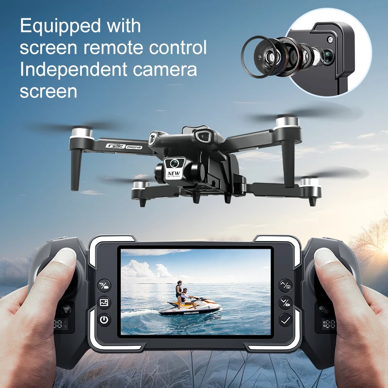 Mini 8K Drone RC Quadcopter Remote Control Toys Professional FPV Drone with 4k Camera  With Screen Helicopter Obstacle Avoidance