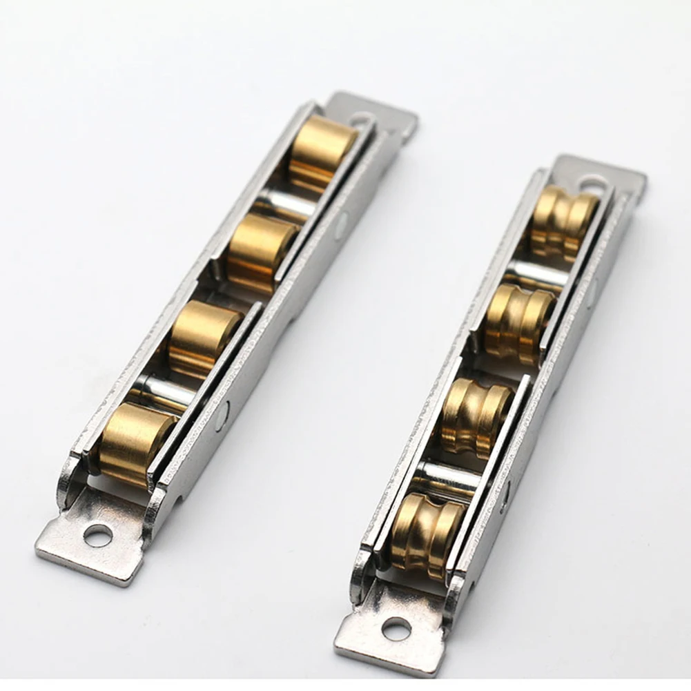 As Shown Stainless Steel Rollers for versatile Roller Application 15-16mm Installation Groove For Glass Sliding Doors