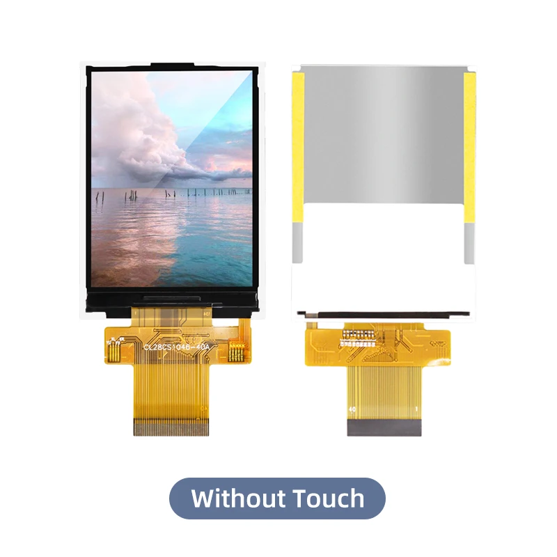 2.8inch color TFT LCD Display Module IPS Screen TN with Touch ST7789 FT6336  SPI or I8080 Interface 8bit/16bit 40PIN Plug-in LCM