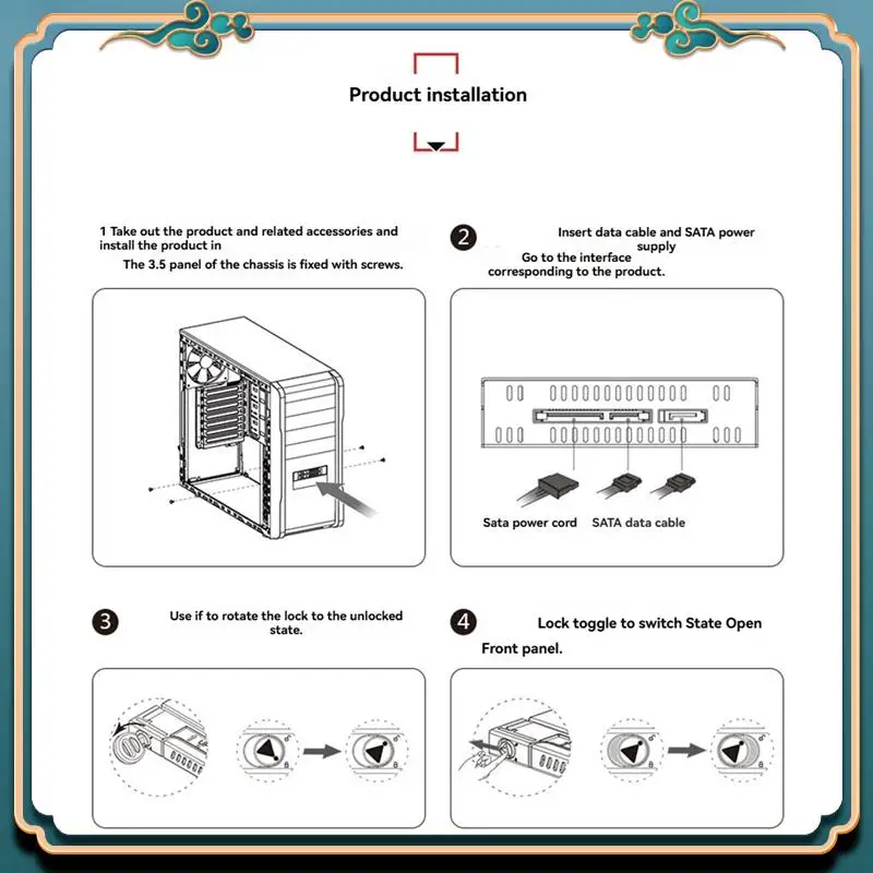 (New)-2.5 Inch SSD Laptap Hard Drive Box SATA Internal USB 3.0 6TB High-Speed With Component Hard-Disk Enclosure