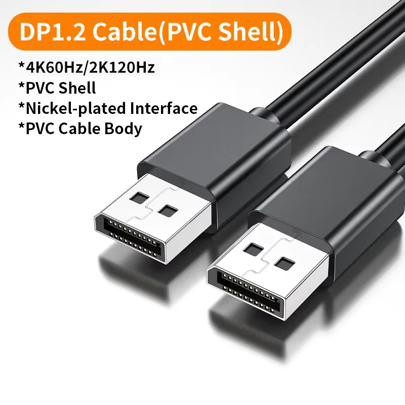 Unnlink DisplayPort câble DP 1.4 8K 60Hz 4K 165Hz tresse haute vitesse Compatible DP1.2 pour PC port
