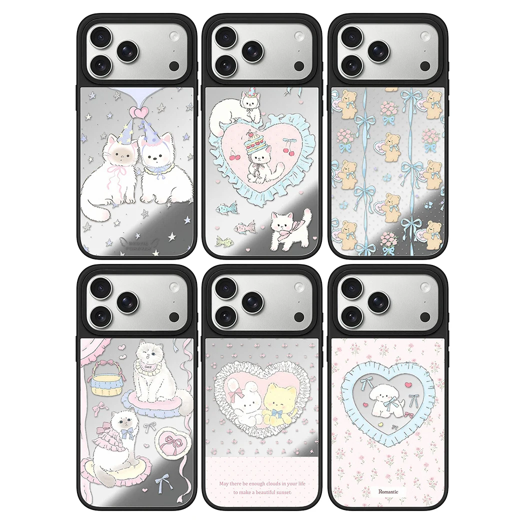 6090636 Mirror Surface Magnetic Phone Case Cover for IPhone 13 14 15 16 17 18 Pro Max Case Multicolor