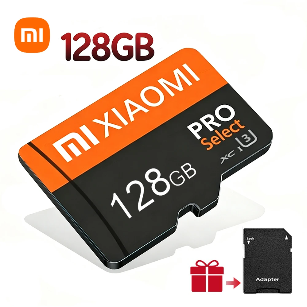 Cartão de Memória Xiaomi SD 128GB para Telefone, Tablet, UAV, Cartão Micro TF SD de Alta Velocidade Classe 10, Cartão Flash TF, Memória SD 256GB 512GB