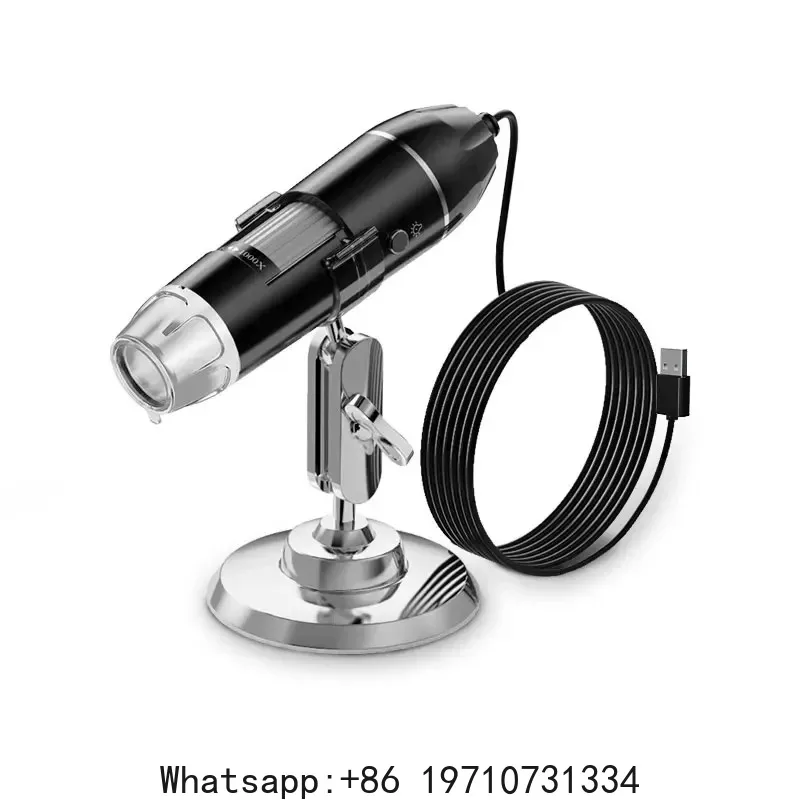 1600X 3in 1 Digital Microscope Camera Portable Electronic Microscope For Soldering LED Magnifier Type-C USB Charge Magnifier