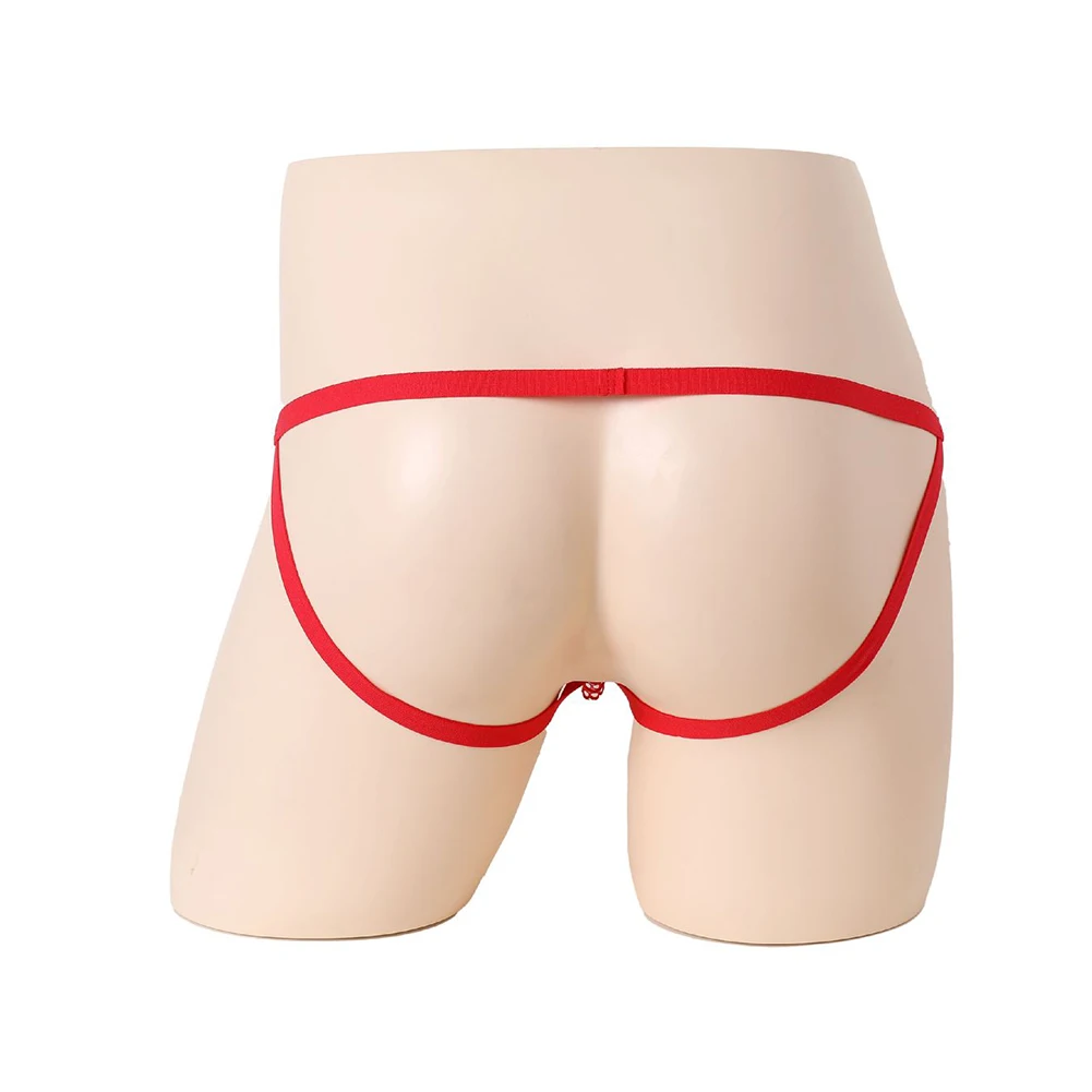 G String Classic Underwear For Men Thong T Back Design Crotchless Feature Sheer Lace Material Discreet And Convenient