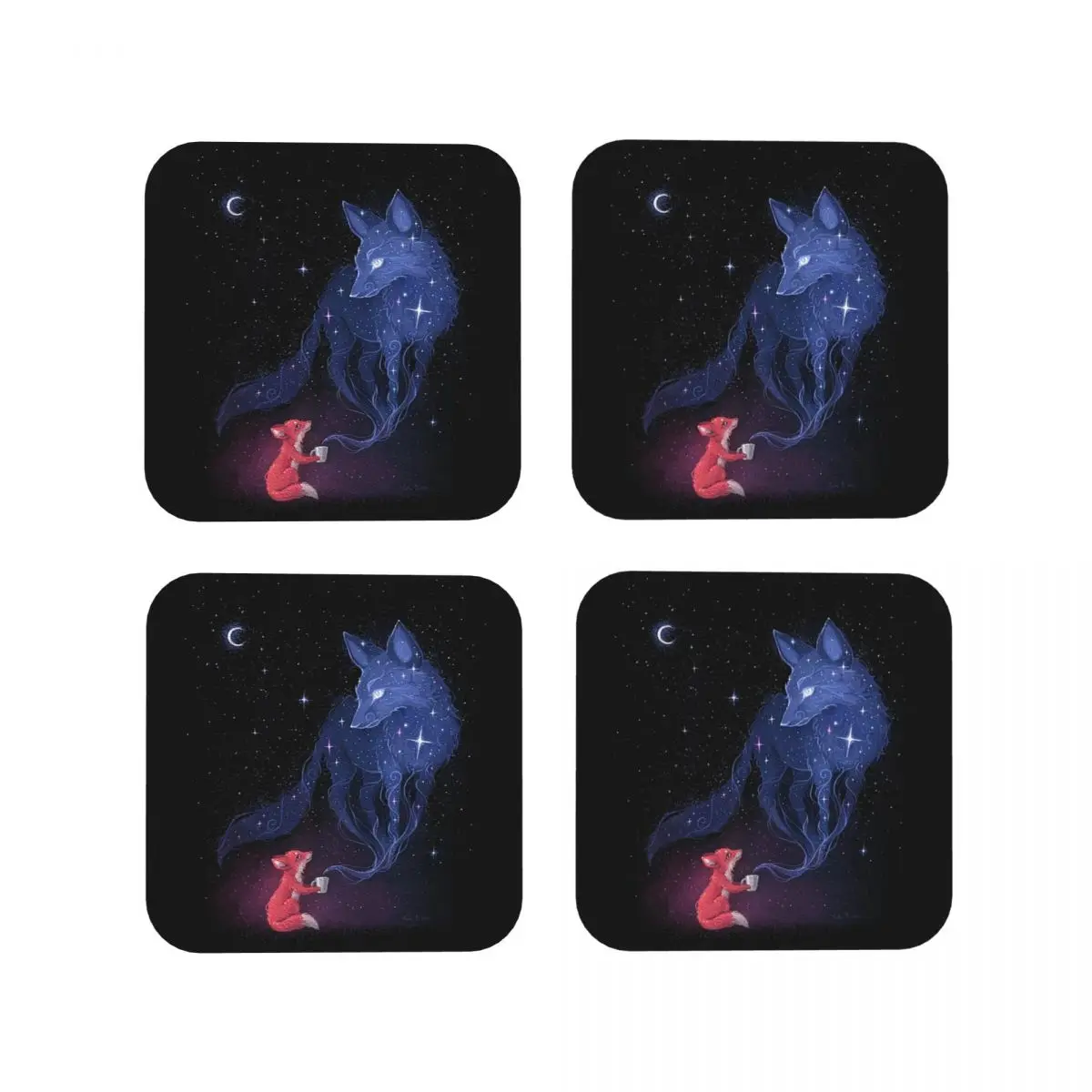 Celestial Coasters Kitchen Placemats Non-slip Insulation Cup Coffee Mats For Decor Home Tableware Pads Set of 4