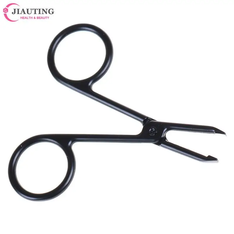 1pcs Black Cosmetic Trimmer Eyelash Clipper Eyebrow Tweezer Face Hair Remove Make Up Scissors Makeup Pinzas Tool