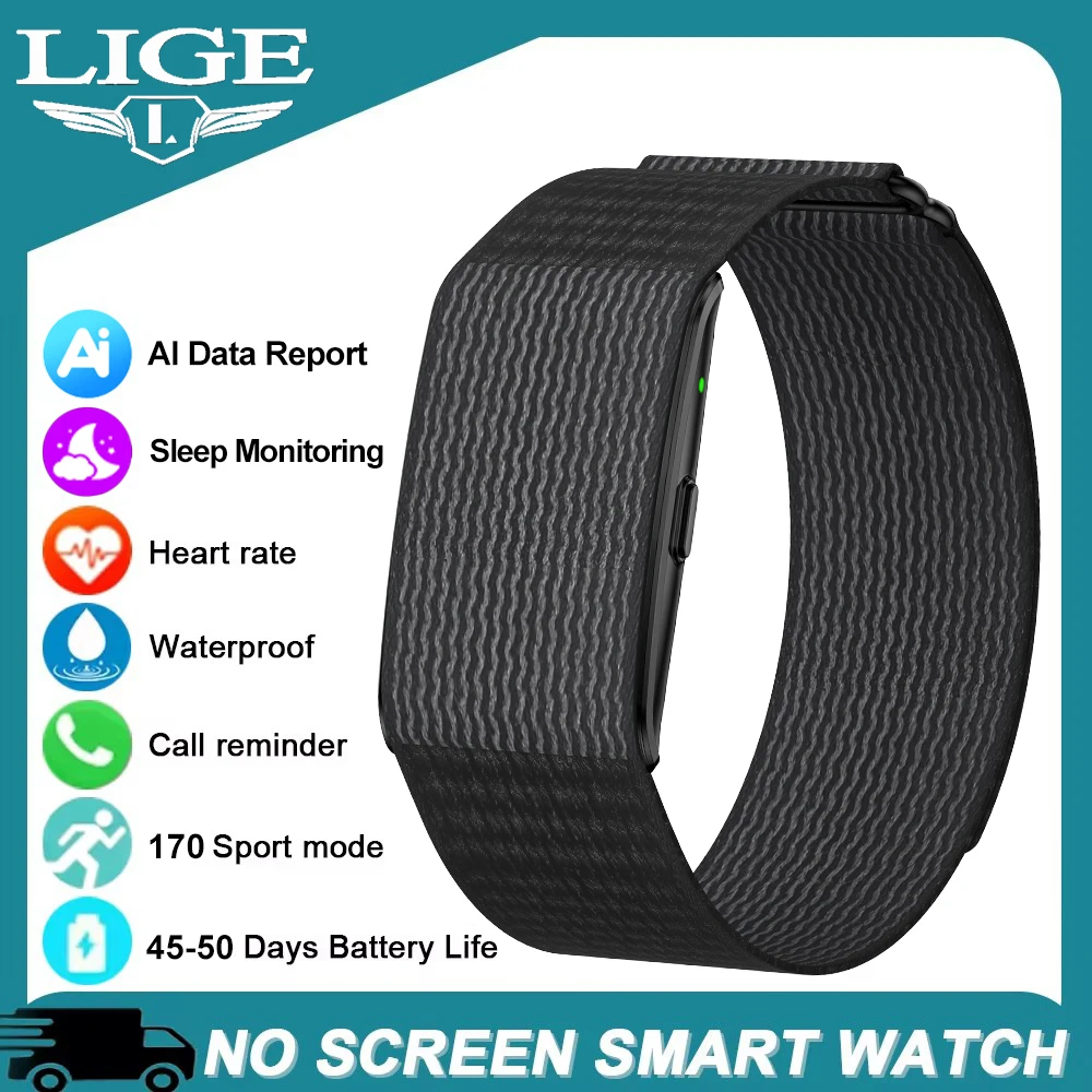 

Smart Bracelet Health Sports Band Activity Fitness Tracker Heart Rate Blood Pressure HRV AI health Monitoring Report Smart Watch