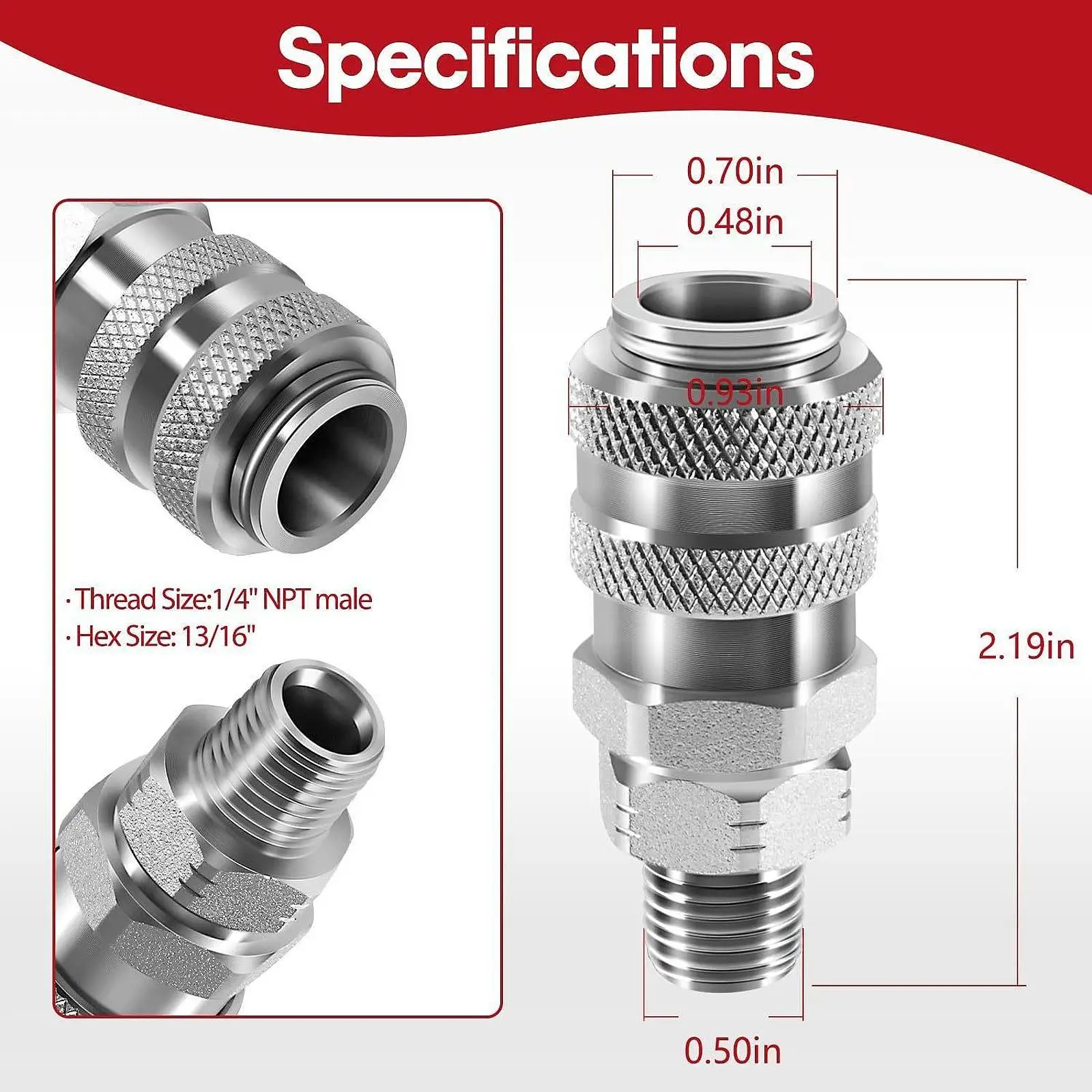 Reliable Metal Fuel System Coupler Fitting Tool 5.7cm Adapter Kit for S60 and MBE900 Engine Modification