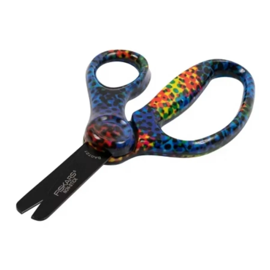 5-inch children's scissors: child-friendly, available in multiple colors, metal and plastic