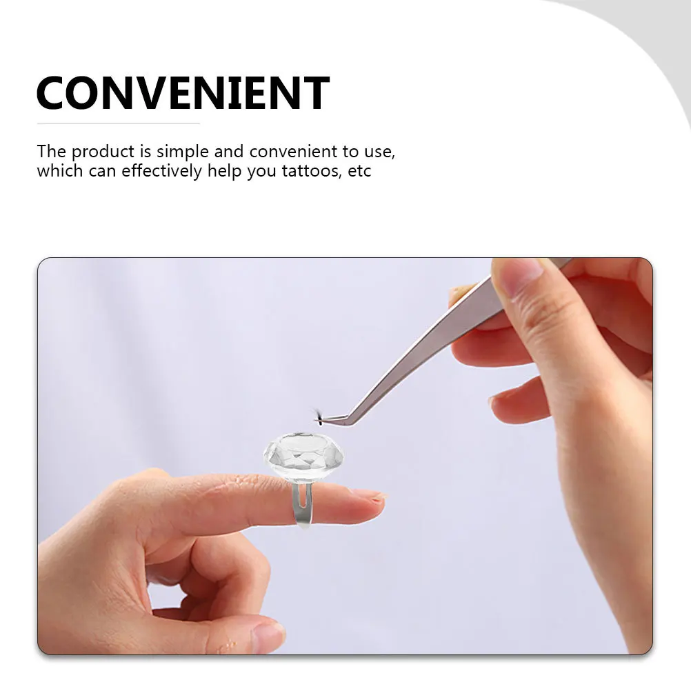 

2Pcs Eyelash Glue Rings Easy Use Quick Blossom Extension Tools Durable Disposable No Spill Beauty Salon Supplies