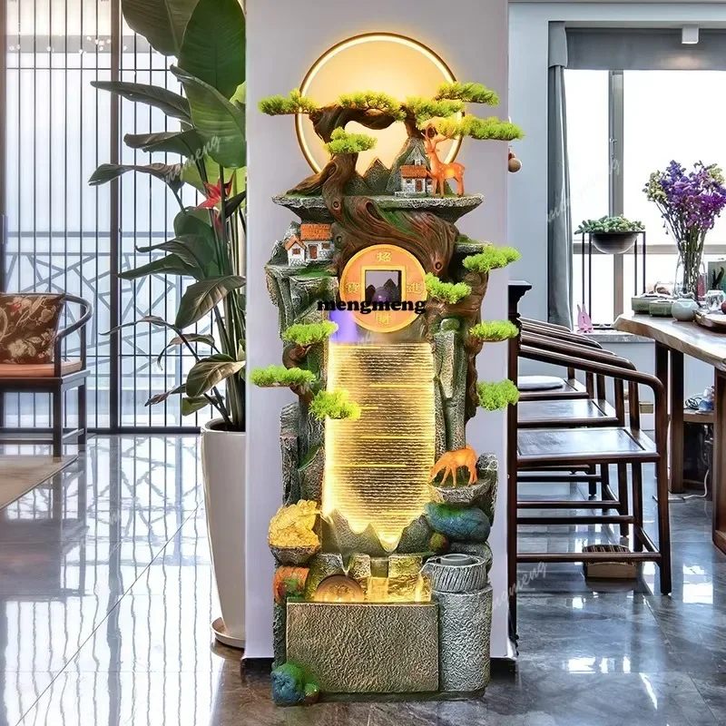 Y136 Rockery Floor Water Fountain Circulating Water Indoor Living Room Office Hall Ornaments