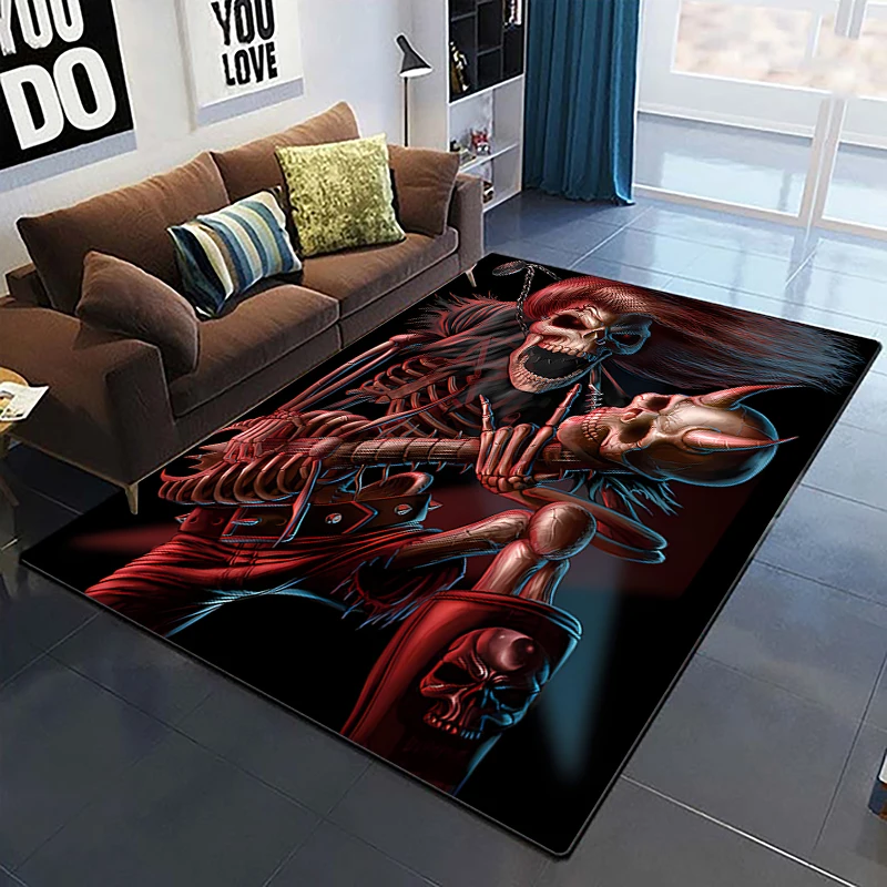 Music Guitar Melody Printed Carpet Room Bedroom Floor Mat Rugs and Carpets for Living Room Study Rug Living Room Home Decoration
