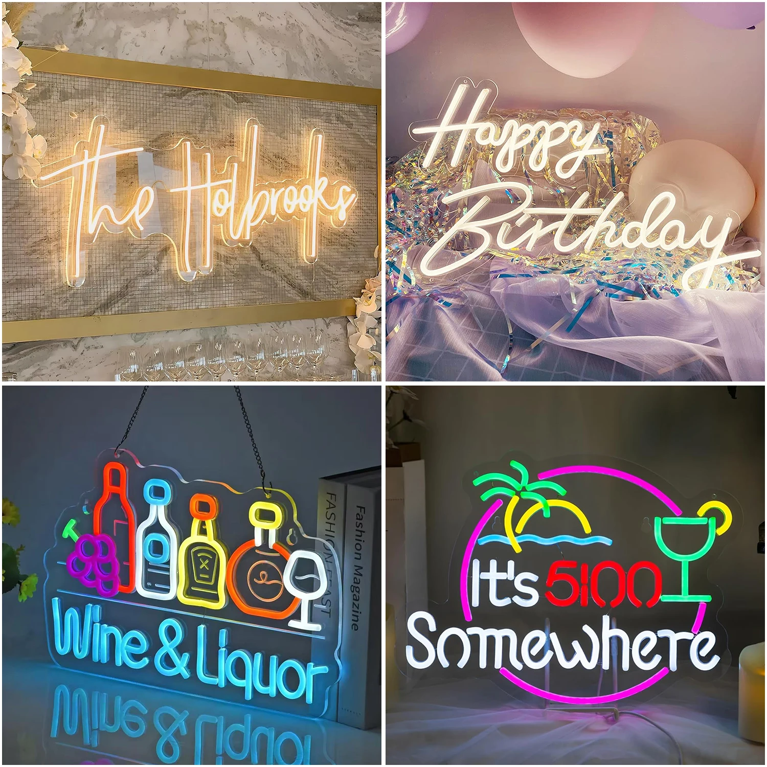 Custom Neon Signs Personalised Large Led Neon Lights Sign Customizable for Wall Decor Wedding Birthday Party Bedroom Bar Shop gallery 4