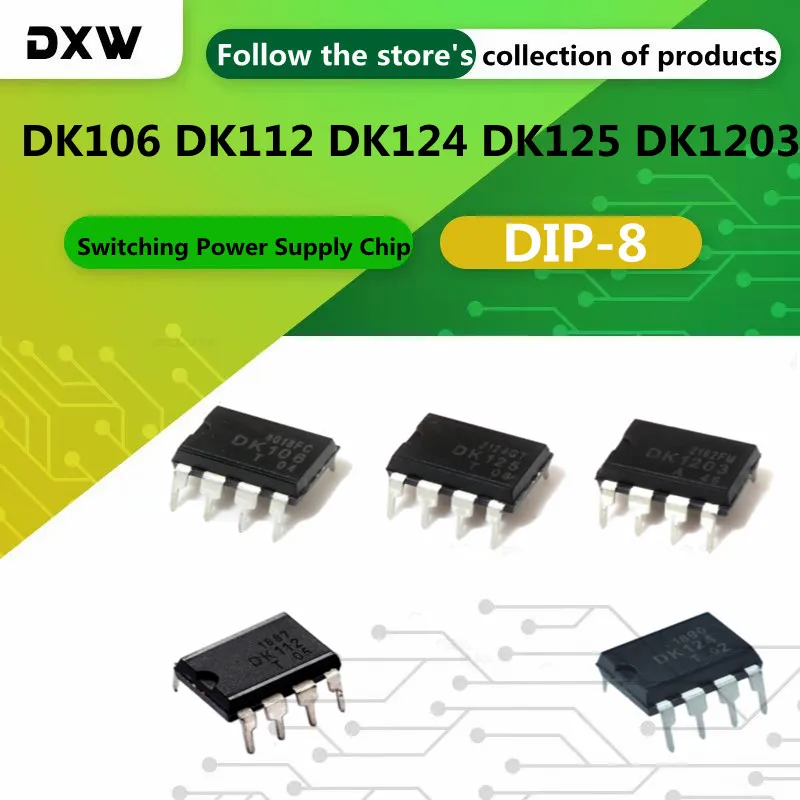 5-10PCS/Lot DK106 DK112 DK124 DK125 DK1203 DIP-8 Switching Power Supply Chip