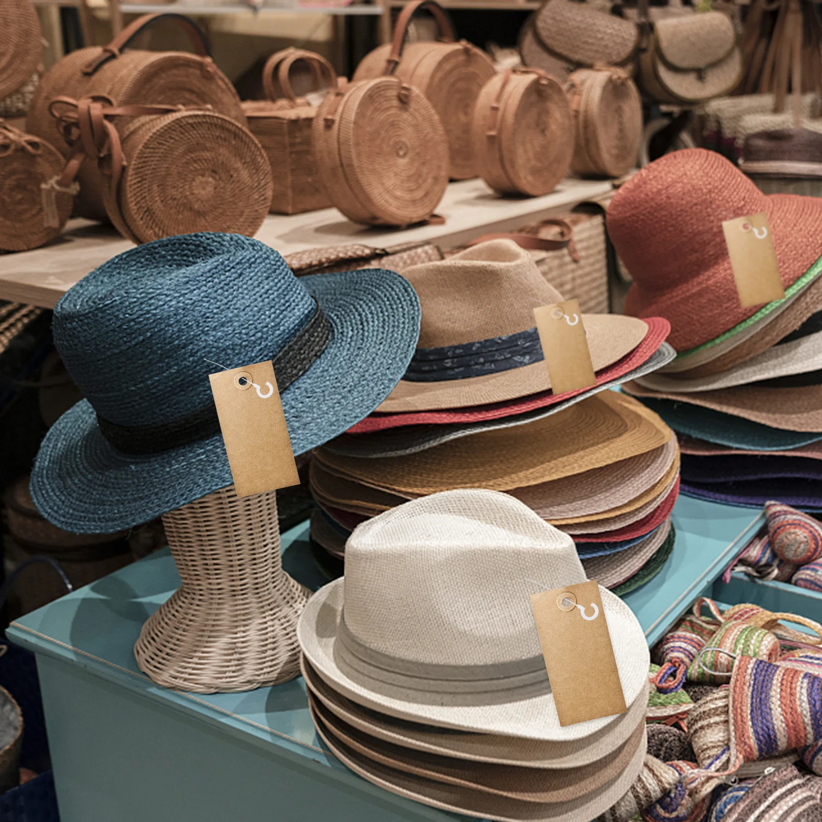 

5000pcs Clothing Tag Fasteners Plastic Apparel Hanging Tag Cord For Price Label Badge Buckle Lightweight Tagging Fasteners