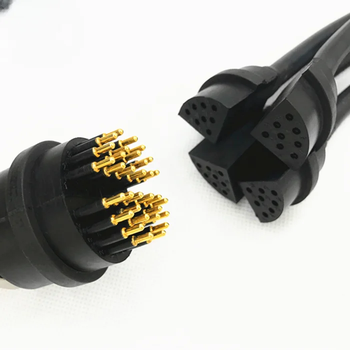 32 Pin Underwater Split connector Waterproof PUR Cable for subsea Harsh Ocean Environments