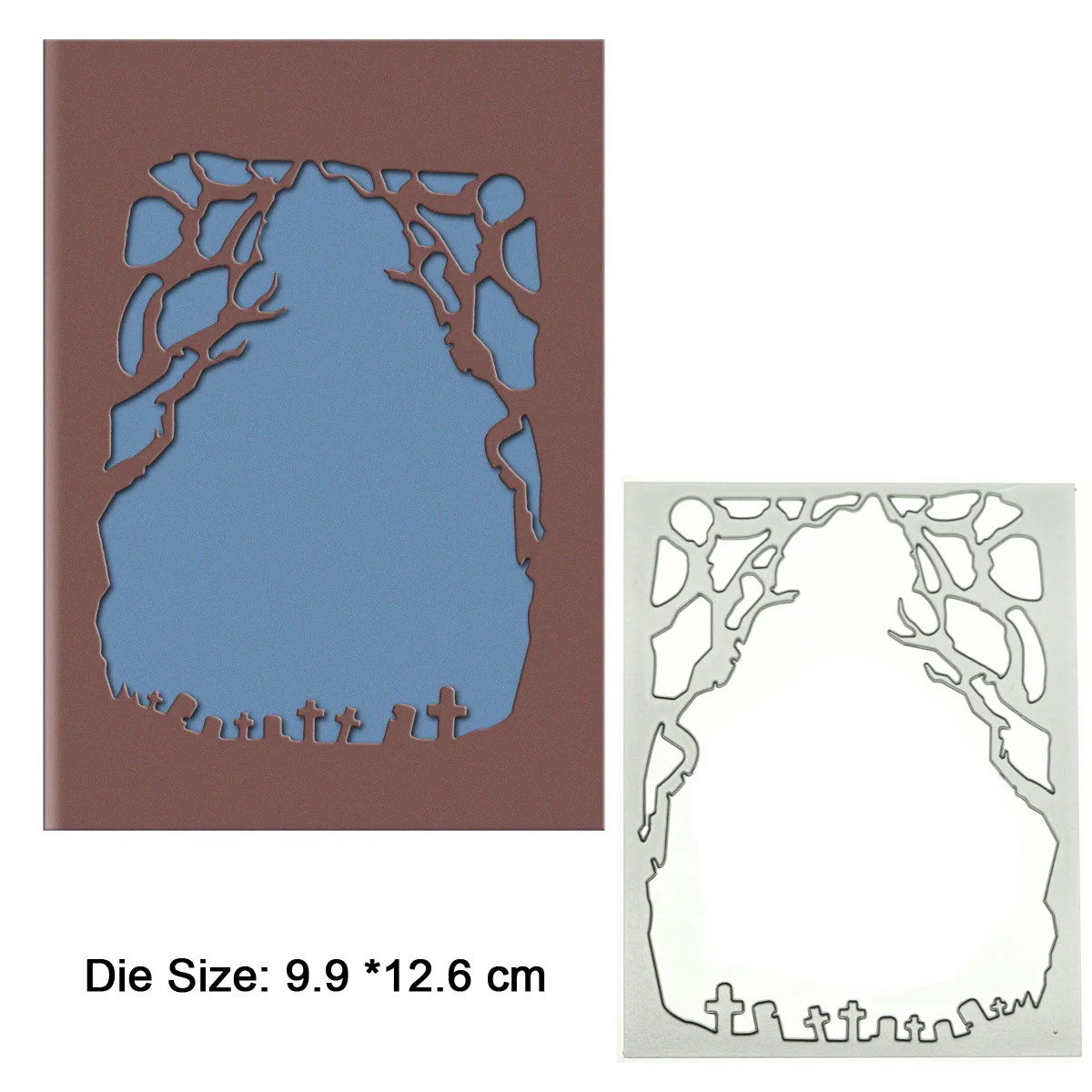 Layered Creapy Castle Forest Metal Cutting Dies Set For DIY 3D Postcard Cover Clipart Halloween Tunnel Card Decorating Scrapbook