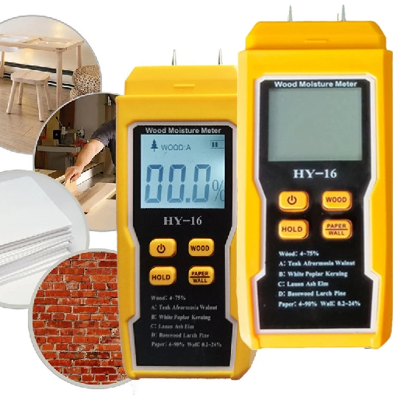 Moisture Meter Two Pins Wall Moisture Detector Paper Humidity Tester Building Material Firewood Moisture TOP ones