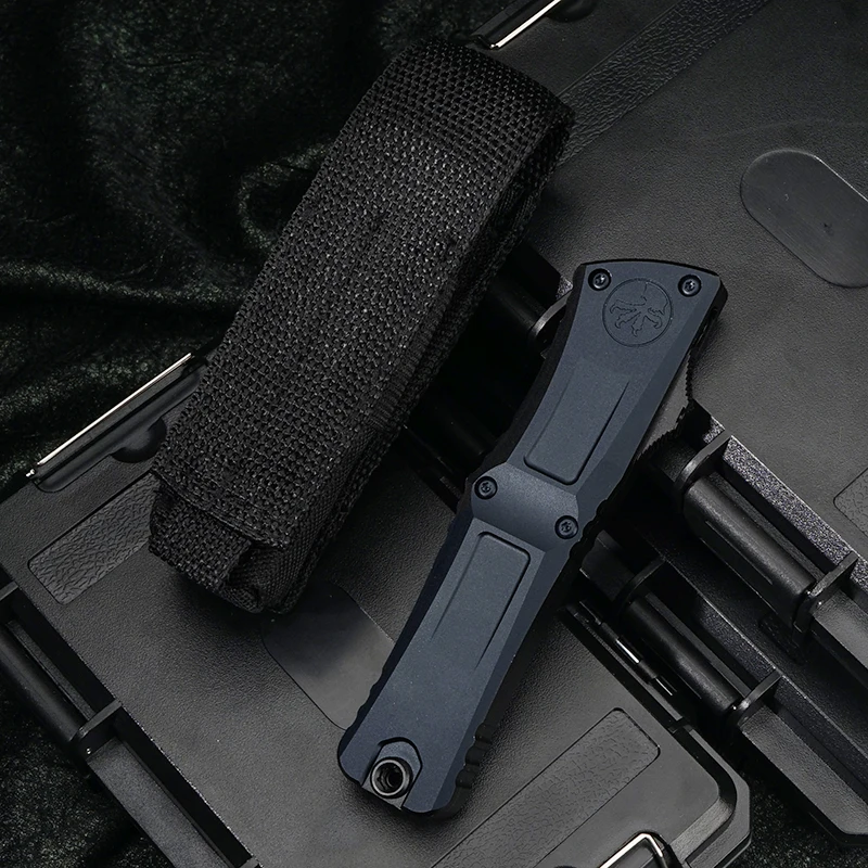 مايكرو الجنرال III التكنولوجيا القتالية TROODON 3 OTF سكين D2 شفرة التخييم في الهواء الطلق التخييم CNC مقبض ألمونيوم سكاكين الجيب أدوات EDC #4