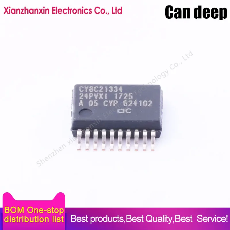 1~5pcs/lot  CY8C21334-24PVXI CY8C21334 SSOP20 8-bit microcontroller