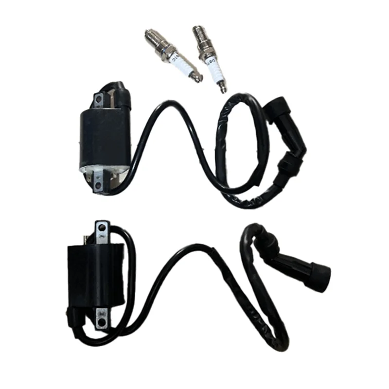 

OB-Ignition Coil Pack 2 Pcs R+ L& Spark Plug For V Star 1100 XVS1100 1999-2009 Motorcycle 5EL-82310-00-00