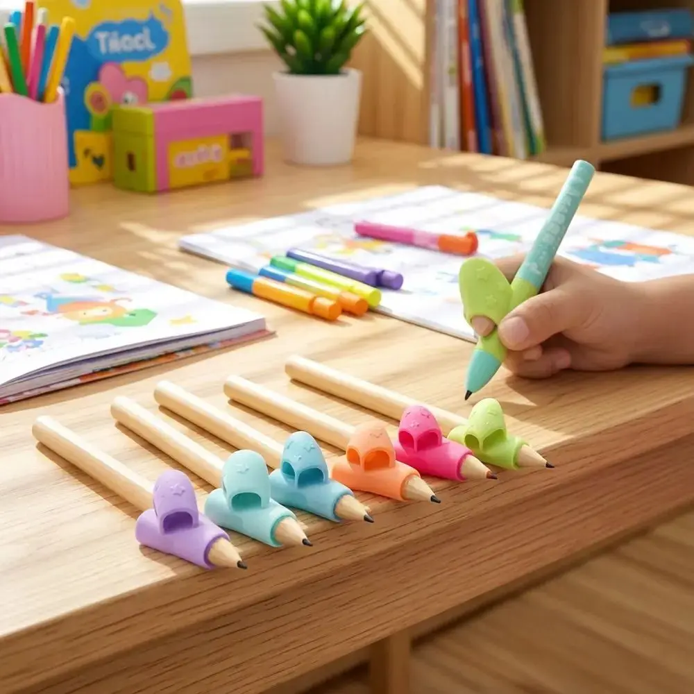 Children'S Pen Holder Correcting Pen Grip Posture Writing Aid Montessori Student Learning Companion Stationery