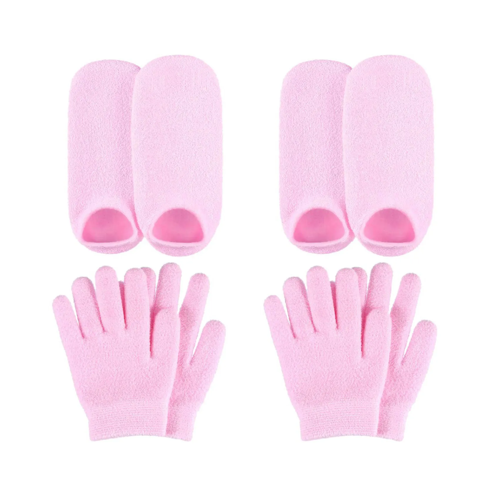 A24P 2X ترطيب هلام الجوارب قفازات مجموعة الأيدي قدم تبييض البشرة الرعاية سبا الجمال العلاج ترطيب الجوارب باردة الجوارب