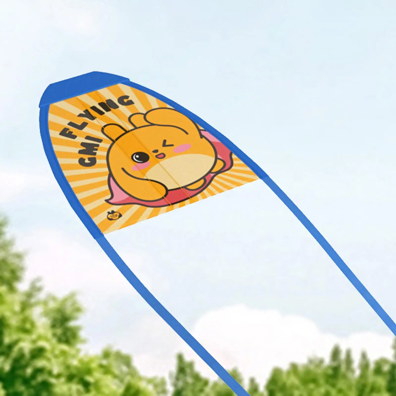 Thumb Ejection Kite Cartoon Ejecting Kite for Kids Outdoor Sports Toy Catapult Kite for Park Garden Travel Picnic Outdoors Play