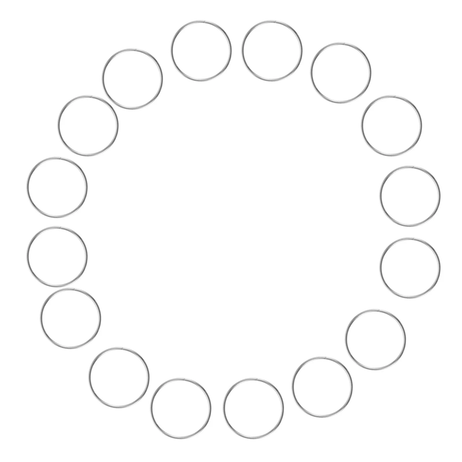 100Pcs Stainless Steel Chandelier Connector Ring High Reliability Precision Made Crystal Pendant Ring for Chandelier Accessories