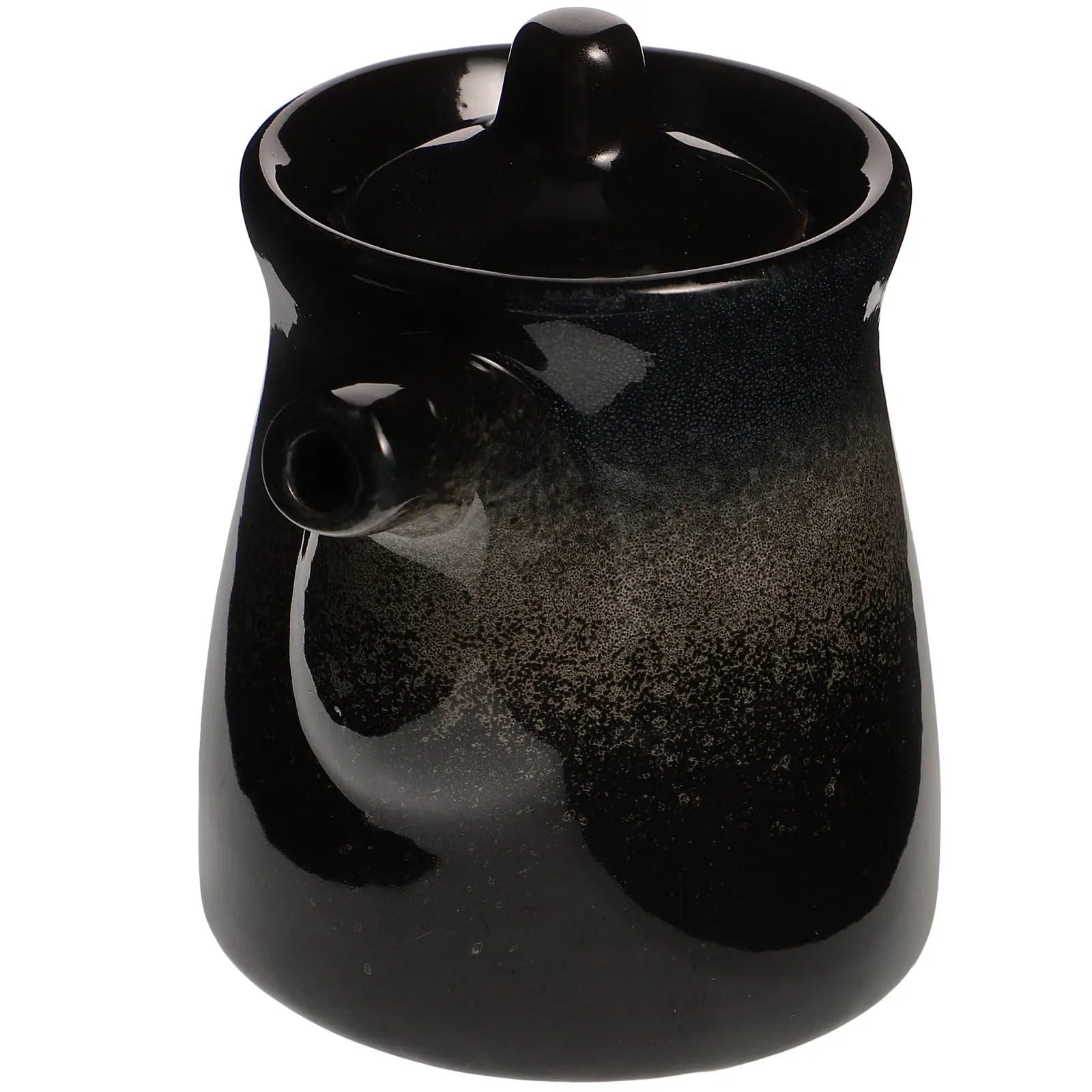 

Ceramic Soy Sauce Bottle Vinegar Dispenser Japanese Style Kitchen Oil Pot Safe Cooking Sauce Container