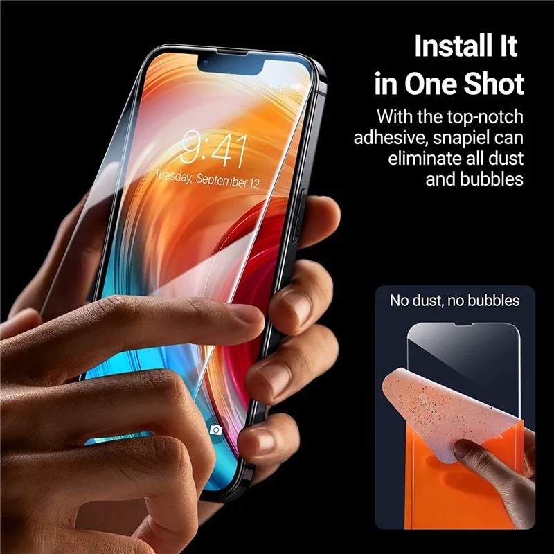 1-5 piezas Vidrio templado para iPhone 17 16 15 14 13 12 11 Pro Max, protector de pantalla para 12Mini 13Mini 7 8 14 Plus SE X XS XR 3