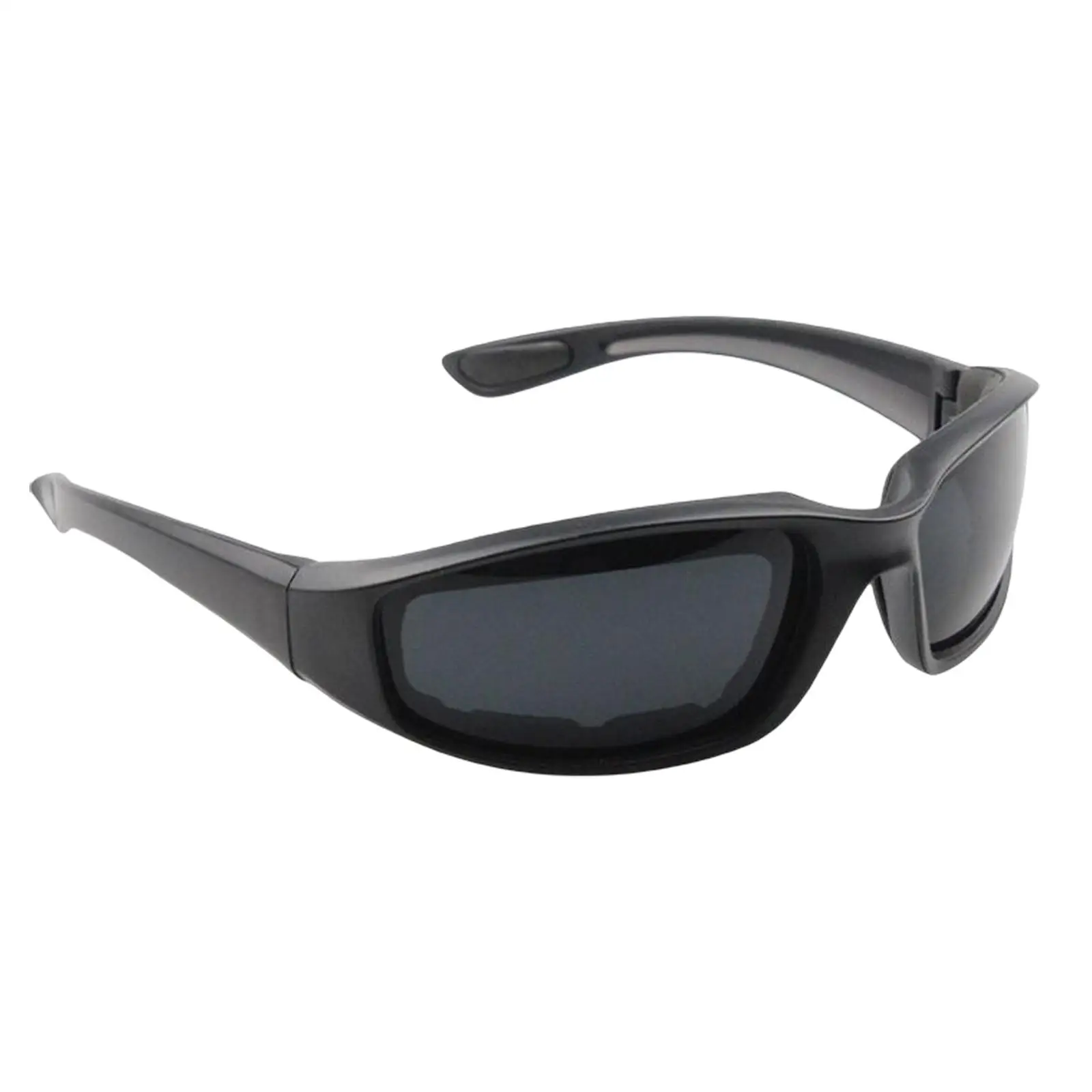 Chopper Padded Wind Resistant Sunglasses Motorcycle Riding Glasses Gray