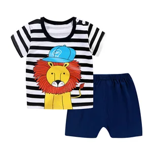 The fact of Winnie and Pooh children's training, summer clothes, cartoons, boys, short -sleeved suit, t -shirt and shorts, set of 2 pieces 8 Main Sales Baby Clothing - №8
