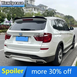 For BMW F25 X3 Spoiler 2011 2012 2013 2014 2015 2016 2017 ABS Glossy Black/Carbon Look Rear Trunk Lip Spoiler Car Accessories