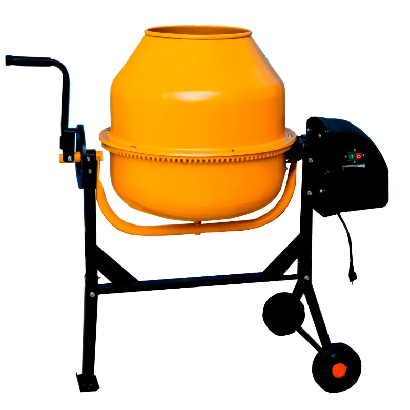 high quality Construction Machinery concrete mixer with Wheel and Stand 260L Electric Concrete Mixer