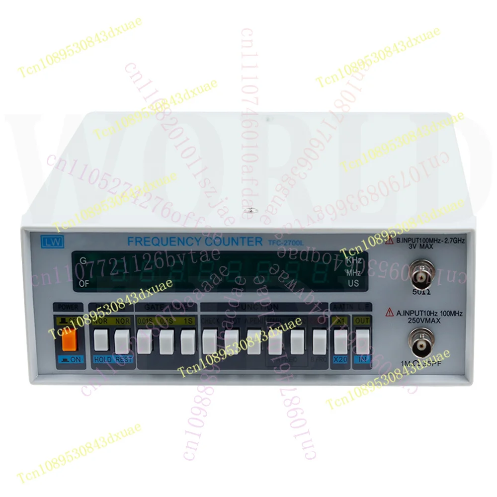 TFC-2700L Multi-Functional High Precision Frequency Meter 8 LED Display Instrument 10HZ-2.7GHZ High Resolution Frequency Counter
