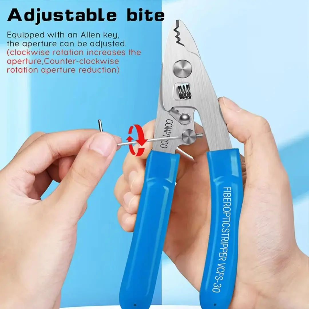 SUMMITEK CFS-3 Three-port Precision Fiber Optical Stripper Pliers Wire Strippers for FTTH Tools Maintenance Pliers
