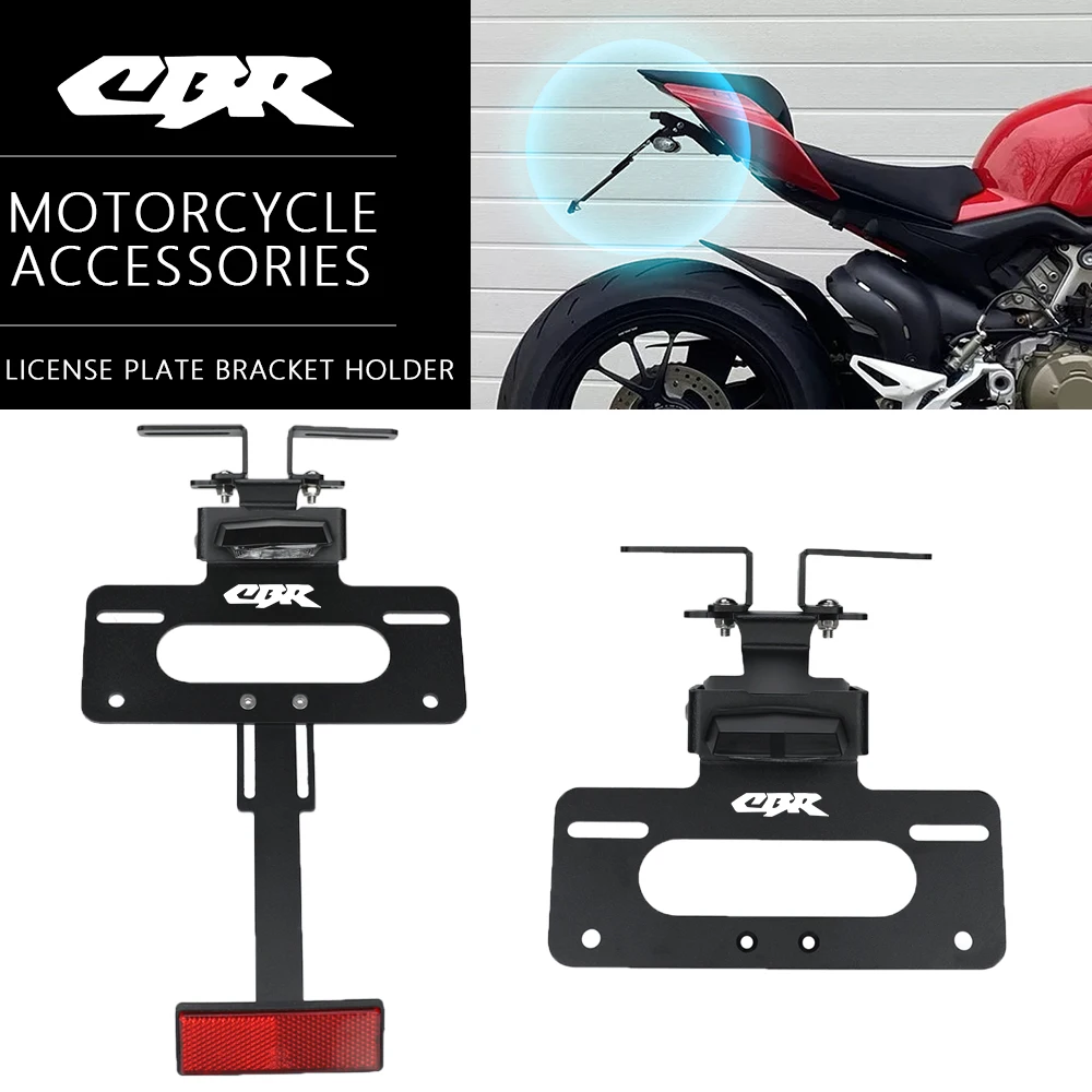 

License Plate Holder Bracket Rear Tail Tidy Fender Eliminator For honda CB CBR 650 125 150 500 300 900 929 600 1000 954 250 R/RR