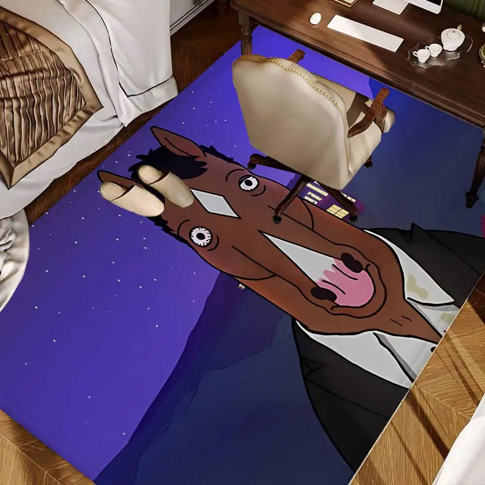 Keset Kamar Mandi Anime BoJack Horseman Dekorasi Kamar Tidur Anak-anak Balkon Keset Anti Selip Karpet Selamat Datang Ruang Tamu