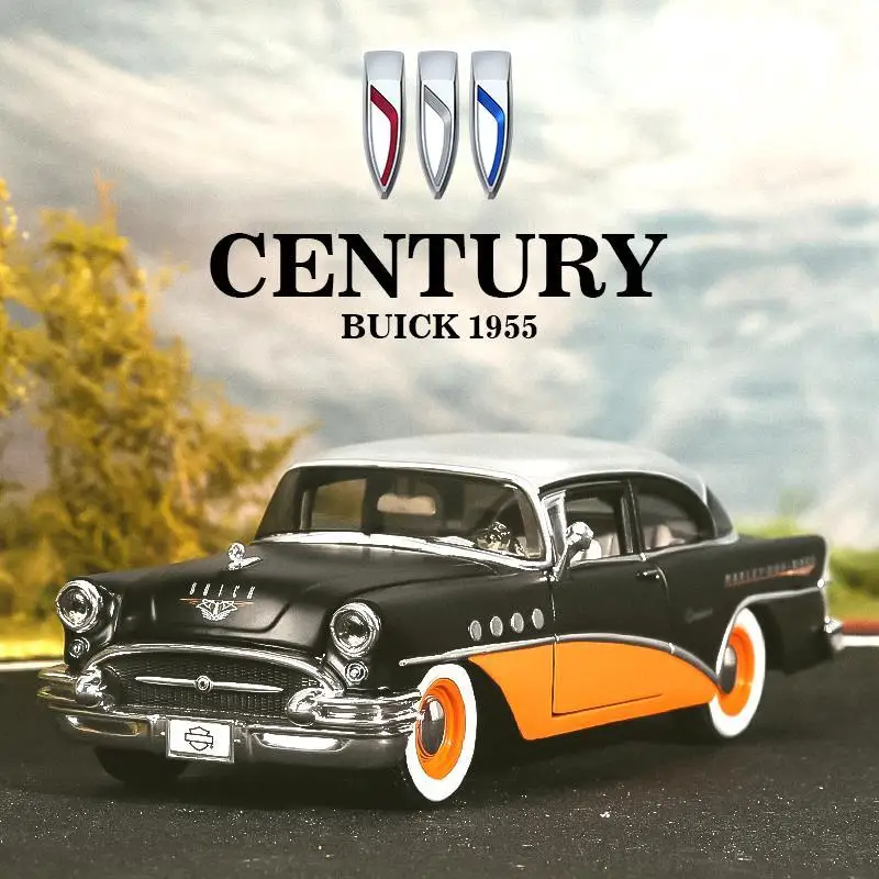 Maisto 1:26 1955 Buick Century Alloy Car Model Simulation Diecast Metal Vintage Vehicles Car Model Collection Children Toy Gifts