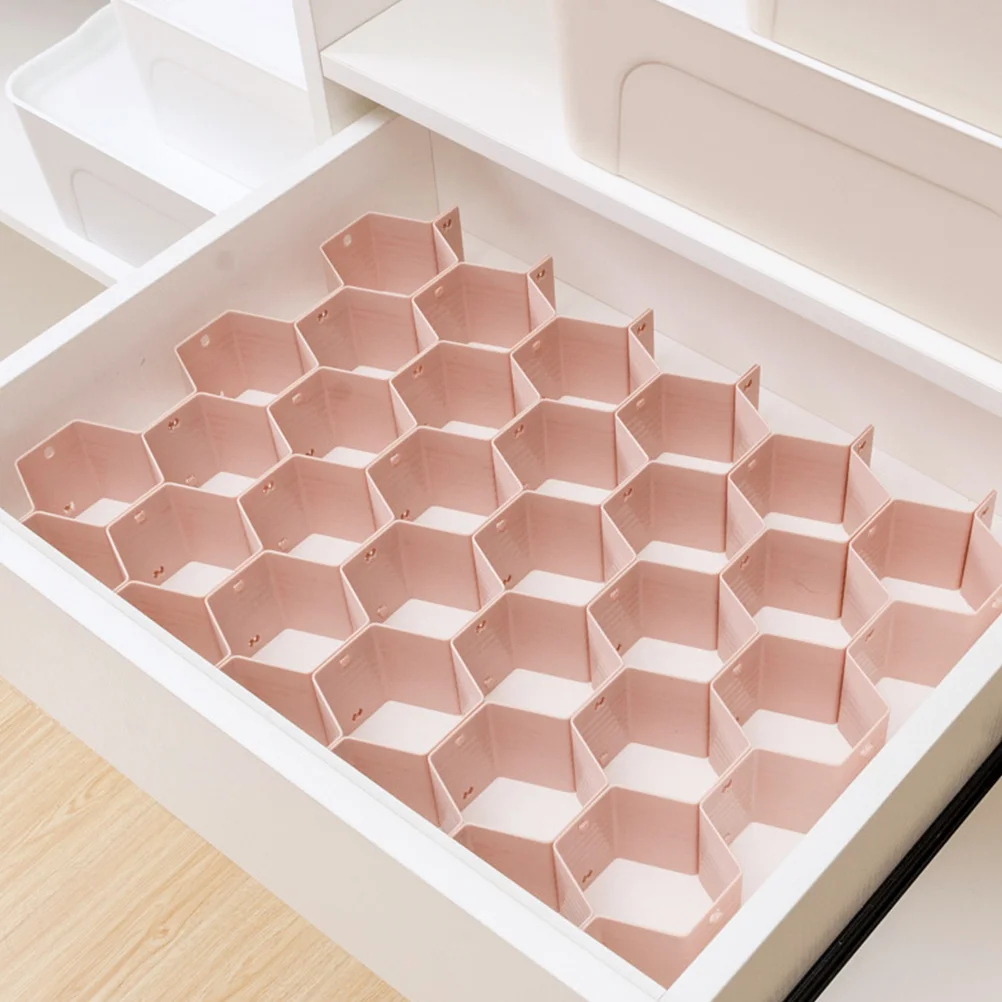 

Honeycomb Style Plastic Storage Box Organizer Drawer Divider Free Combination Compartment Pad for Socks Underwear
