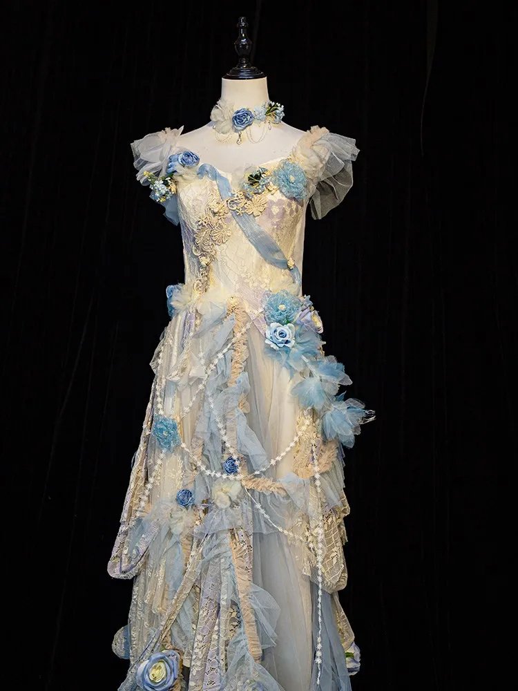 

Travel photography flower handcrafted style portrait dress