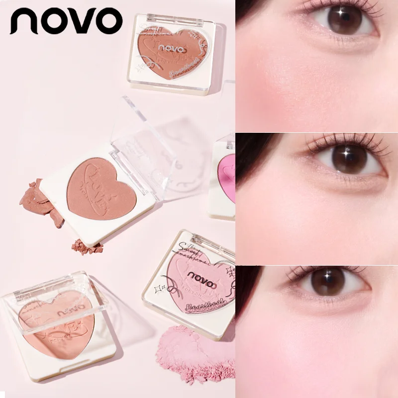 أحمر خدود الخد، ألوان مختلطة، أحمر خدود البودرة، تحديد وتسليط الضوء على الوجه، متألقة أو غير لامعة، خفيفة الوزن، ناعمة #1