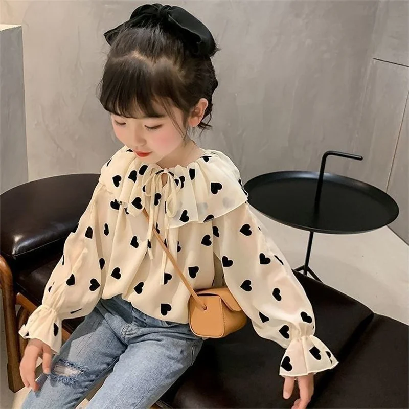 Girls Baby\'s Kids Blouse Coat Jacket Outwear 2024 Sweetheart Spring Autumn Shirts Cotton Outwear Outdoor Toddler Children\'s Clot